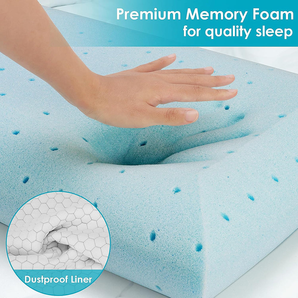 GeliPillex Ergonomic Memory Foam Cooling Pillow for Neck Pain