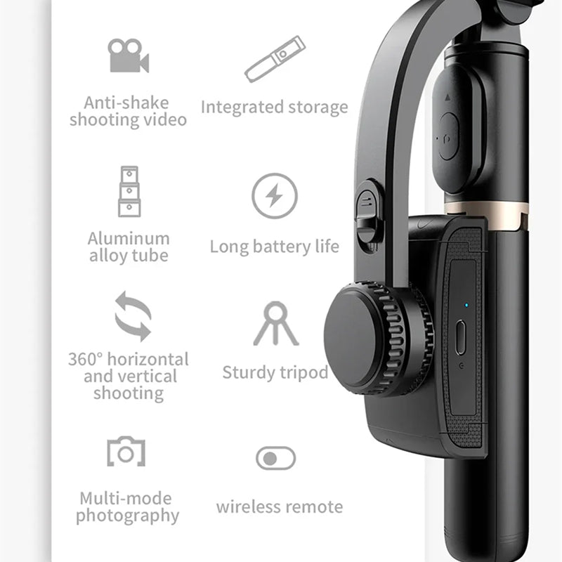 GimiLaxi 200g Ultra-Lightweight Smart Anti-Shake Gimbal Stabilizer