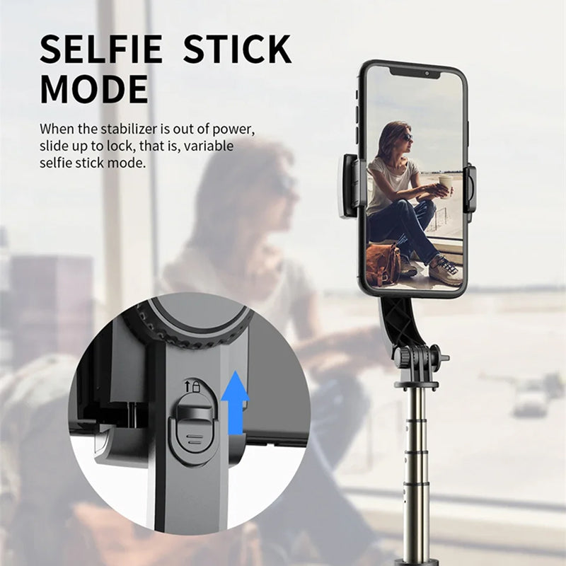 GimiLaxi 200g Ultra-Lightweight Smart Anti-Shake Gimbal Stabilizer