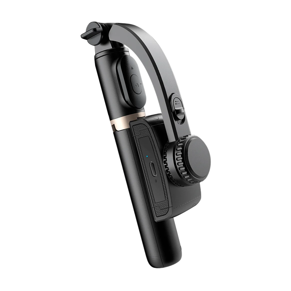 GimiLaxi Gimbal for iPhone - 200g Ultra-Lightweight Smart Anti-Shake Stabilizer with Integrated Tripod, 360° Rotation