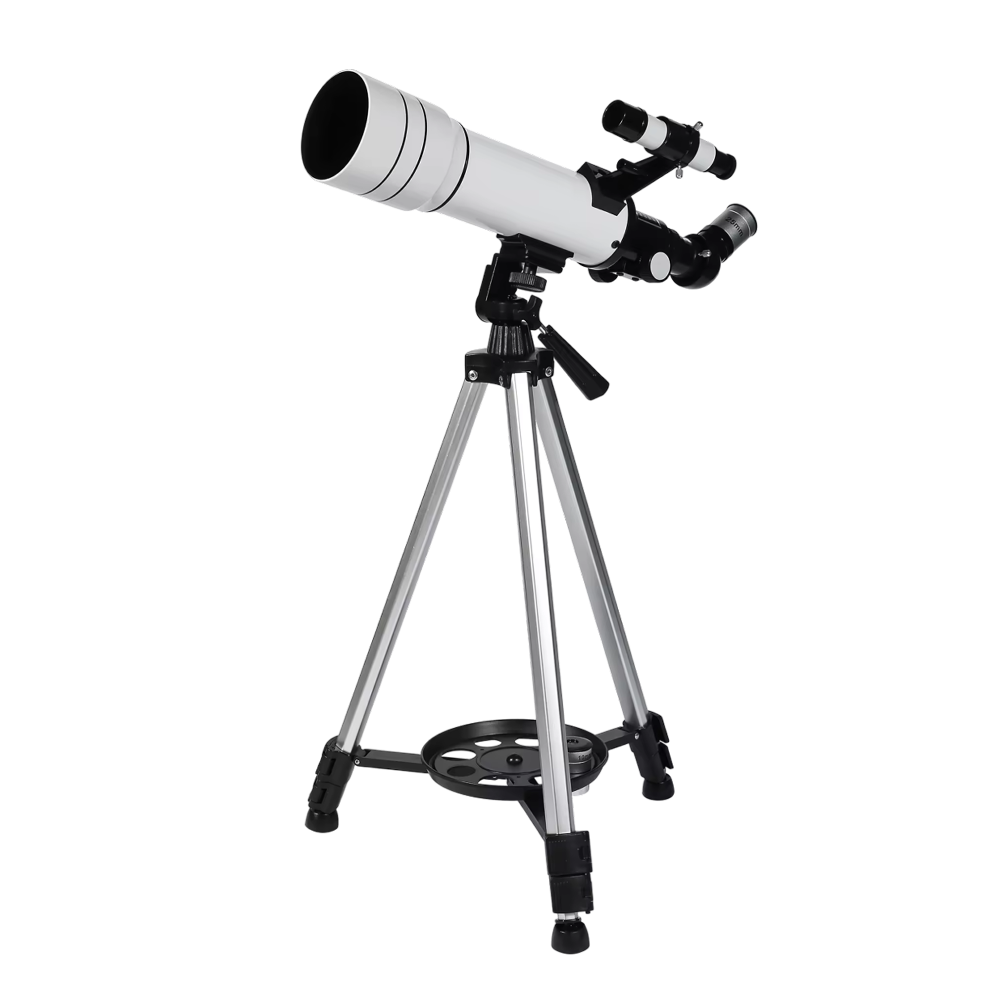 GlaxiBico 70mm Portable Refractor Telescope with 5X Barlow Lens, Multilayer-Coated Optics and Smartphone Adapter for Beginners