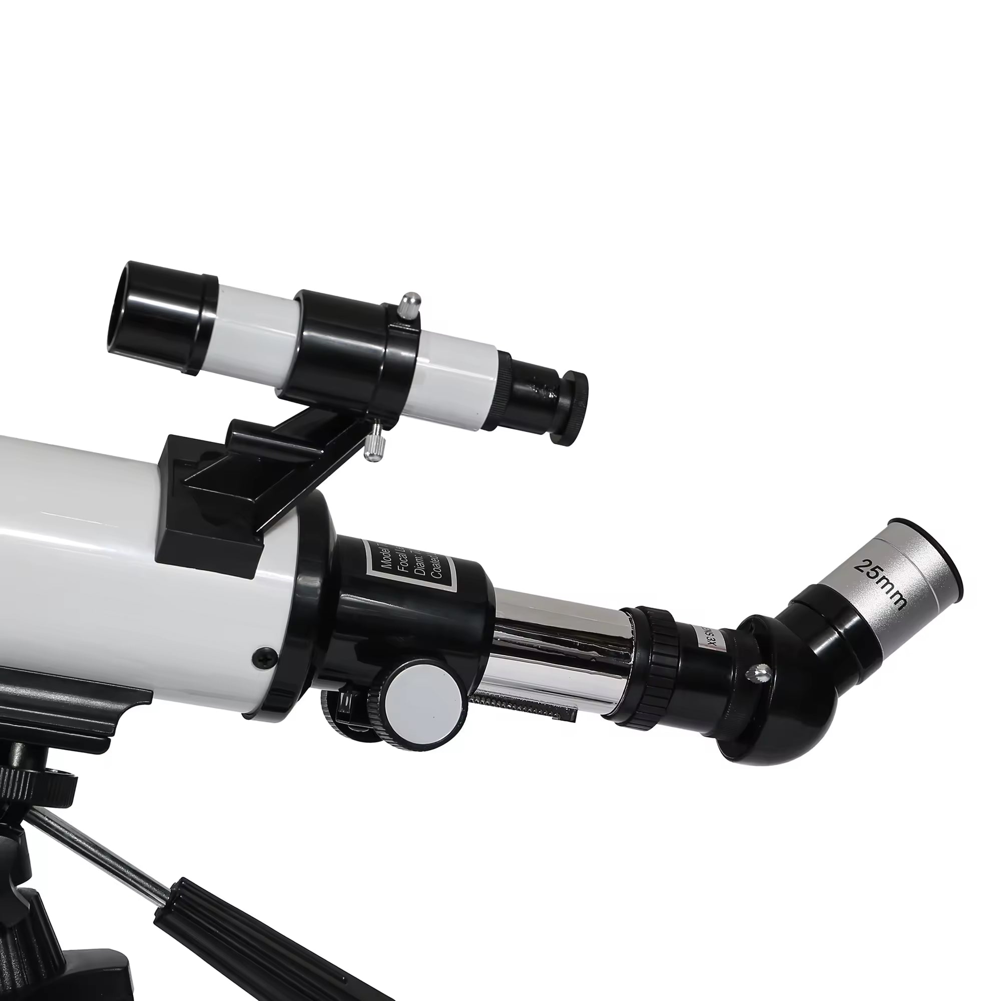 GlaxiBico 70mm Portable Refractor Telescope with 5X Barlow Lens, Multilayer-Coated Optics and Smartphone Adapter for Beginners
