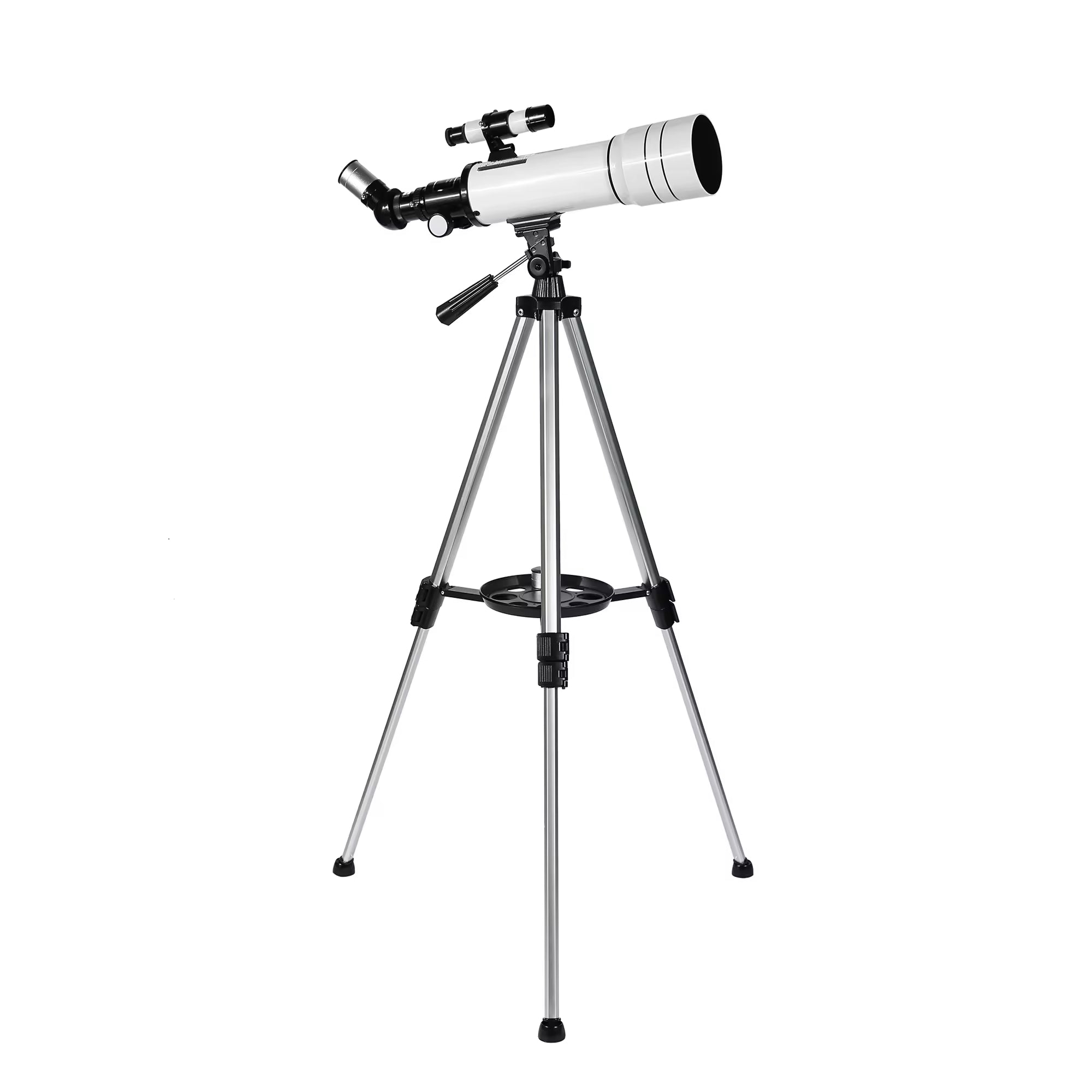 GlaxiBico 70mm Portable Refractor Telescope with 5X Barlow Lens, Multilayer-Coated Optics and Smartphone Adapter for Beginners