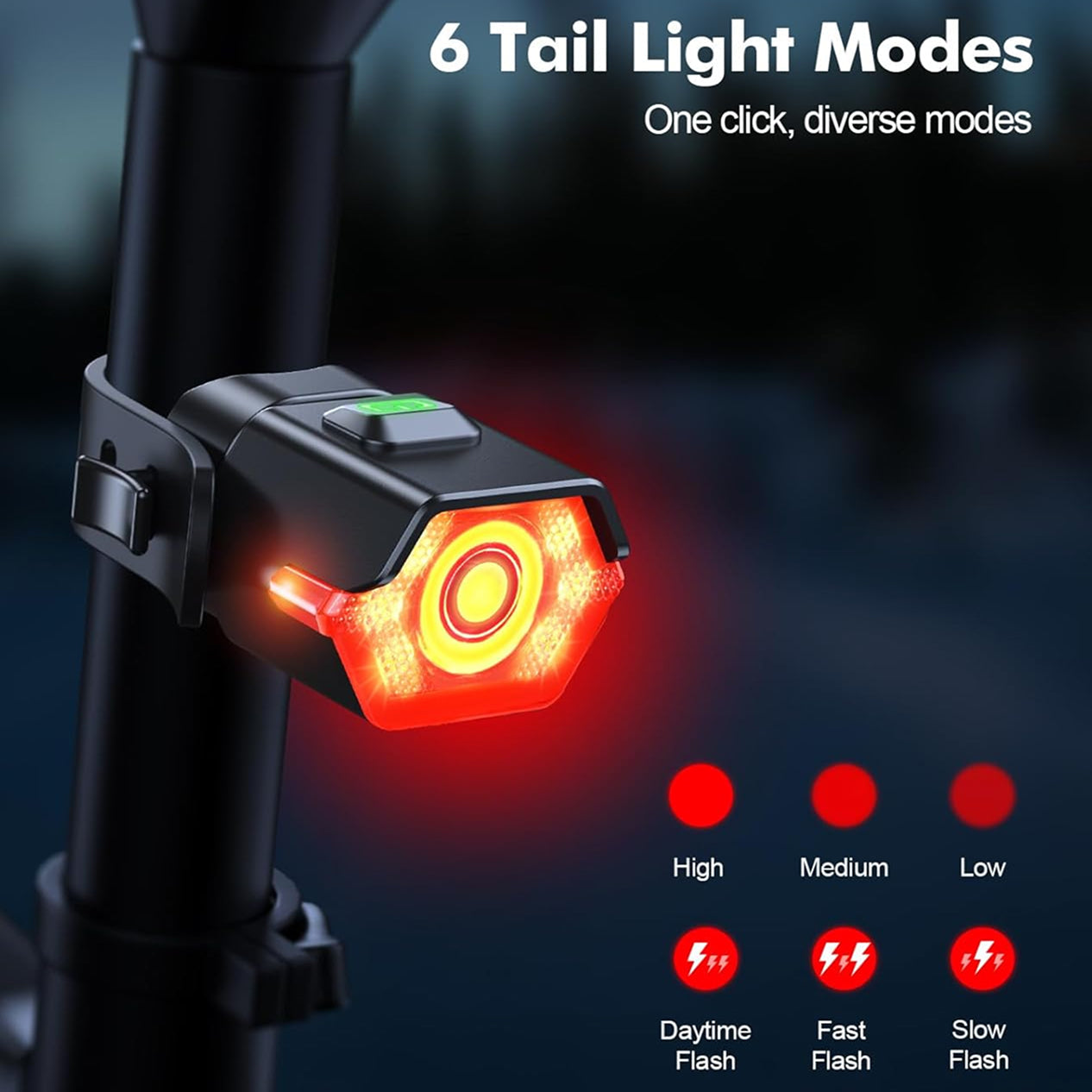 GlowiBike 360 Degree Visibility Bike Light Set