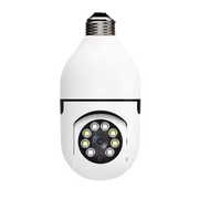 GlowieSpy Light Bulb Security Camera 360° Panoramic WiFi E27 Full Color Night Vision