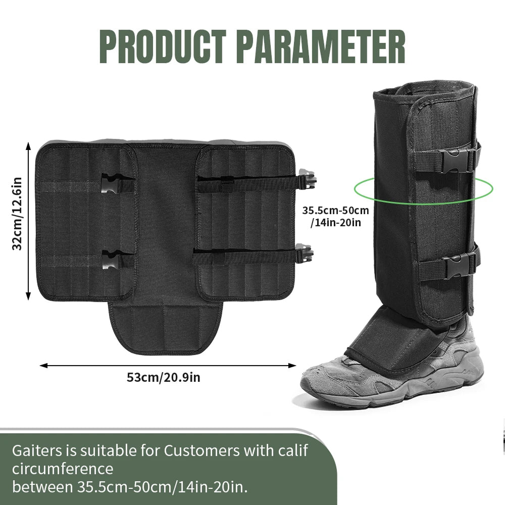 GontViss Snake Gaiters | Bite-Resistant Outdoor Leg Protection