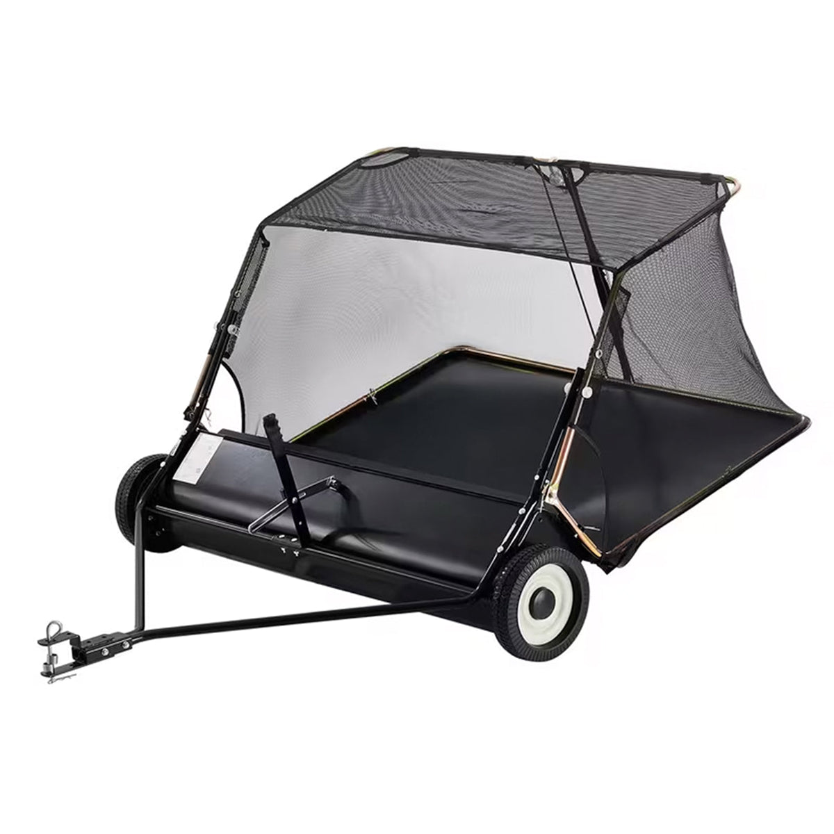 GrasCleas Manual Push Lawn Sweeper 21-Inch Yard Cleaner