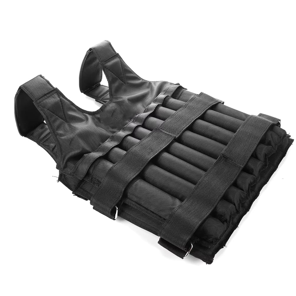 GraviVest Military-Grade Weighted Vest 1-50kg Adjustable Capacity with 1680D Oxford Cloth and 16-Grid Precision Loading