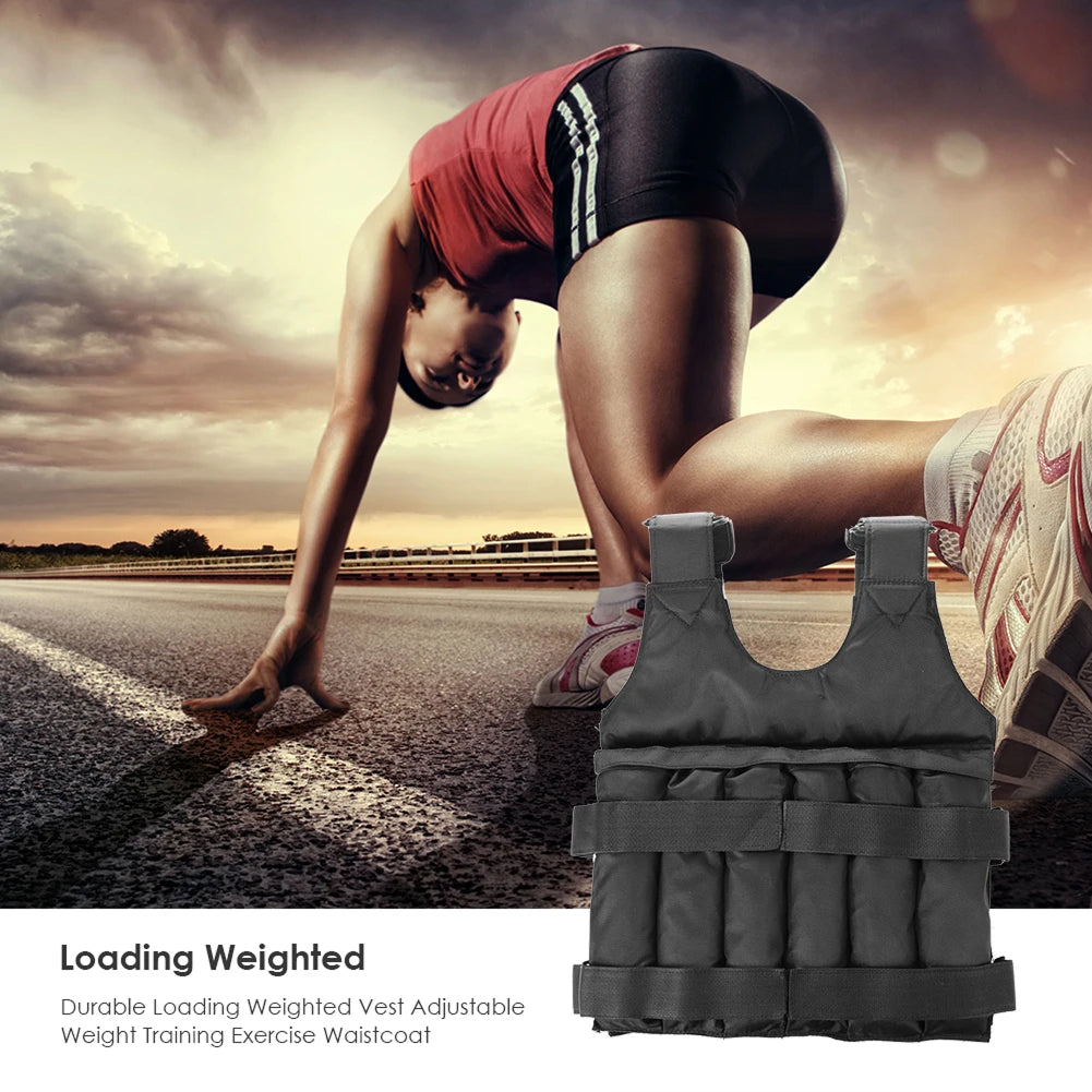 GraviVest Military-Grade Weighted Vest 1-50kg Adjustable Capacity with 1680D Oxford Cloth and 16-Grid Precision Loading