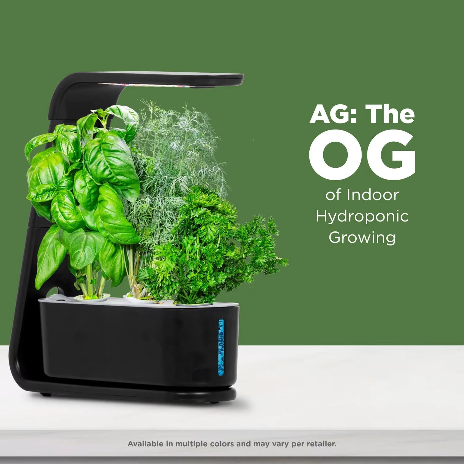 GreenKixa Indoor Hydroponic Garden - 15W Full Spectrum LED Grow Light, Silent Pump System