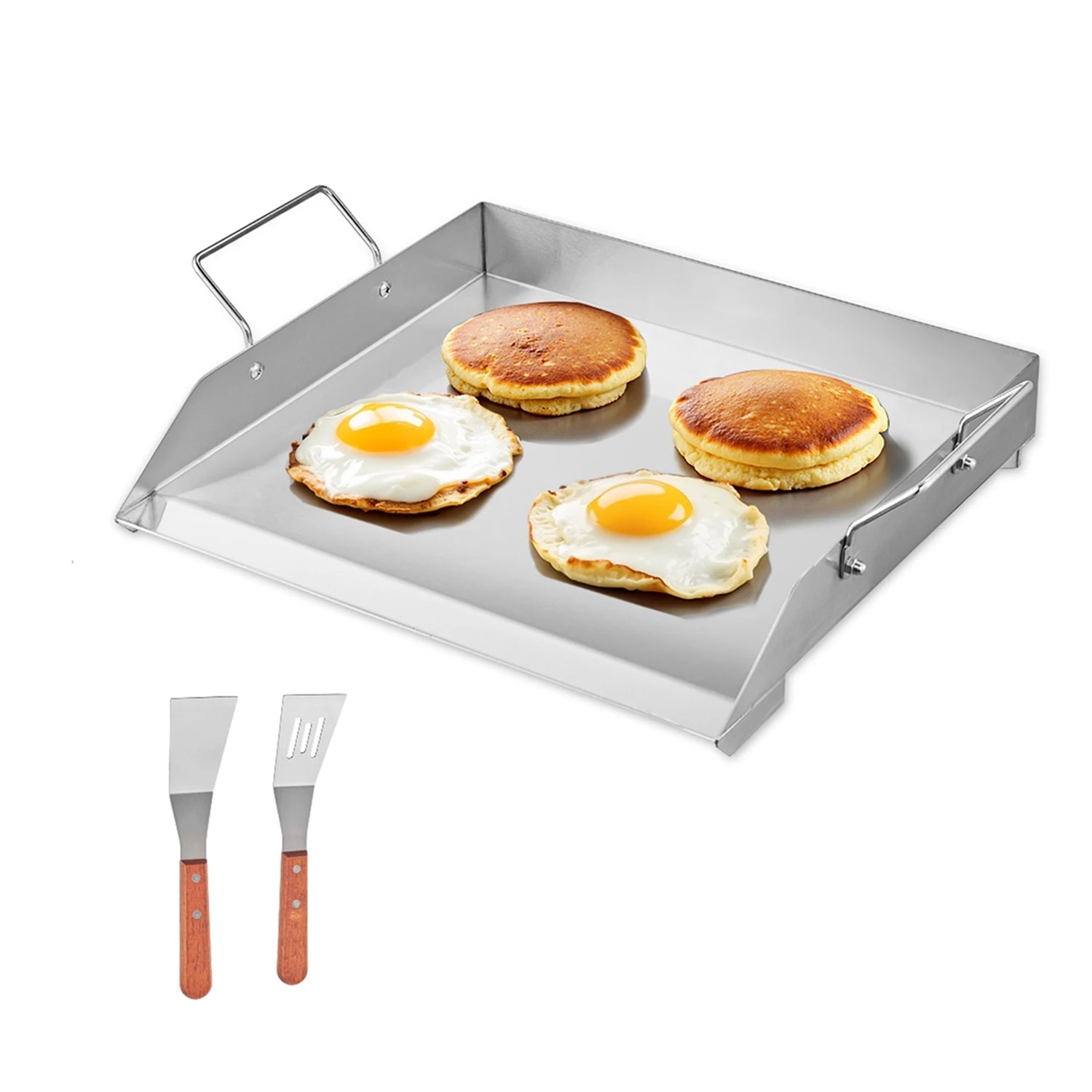GrimiLavi Stainless Steel Flat Top Griddle for Gas Grill