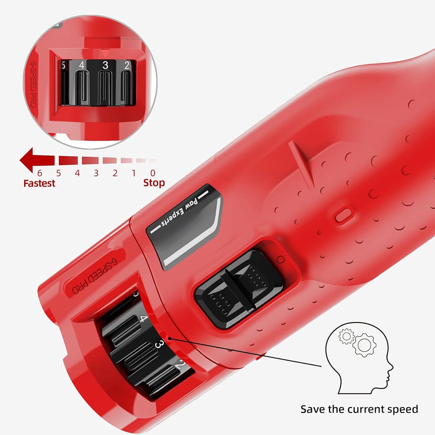 GrindyPex Dustproof Pet Nail Grinder with LED & 6-Speeds