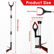 GripFizy 43-Inch Reacher Grabber Tool - Extra Long Foldable Pickup Tool, Non-Slip TPR Jaw