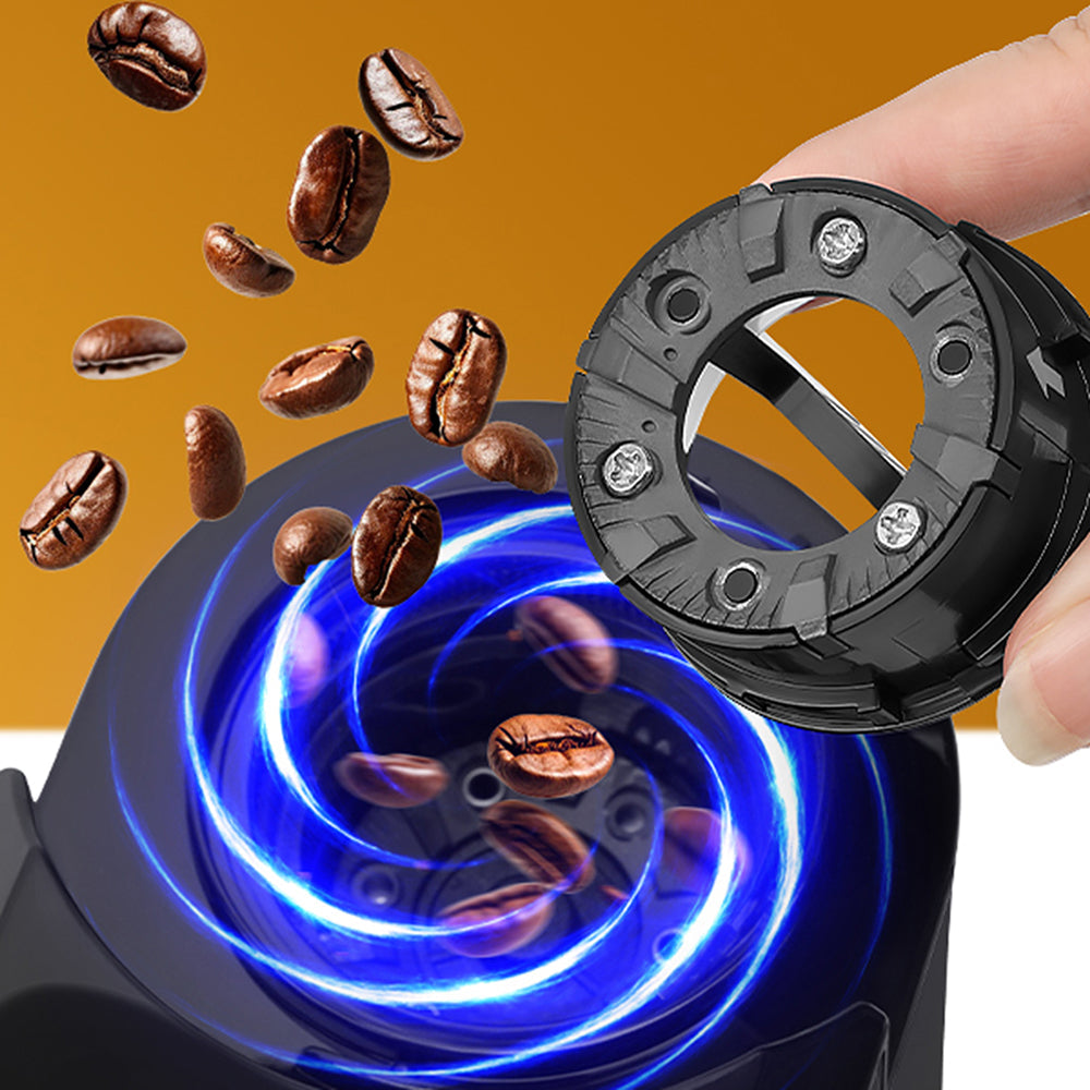 GrixFeni 28-Setting Precision Burr Coffee Grinder for Barista Results