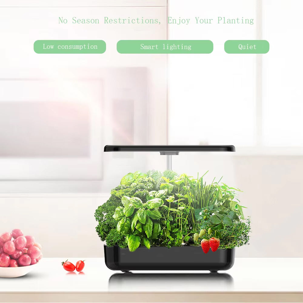 GrosVirdo Hydroponics Growing System 12-Pod Indoor Garden with 36W LED & 3.5L Tank
