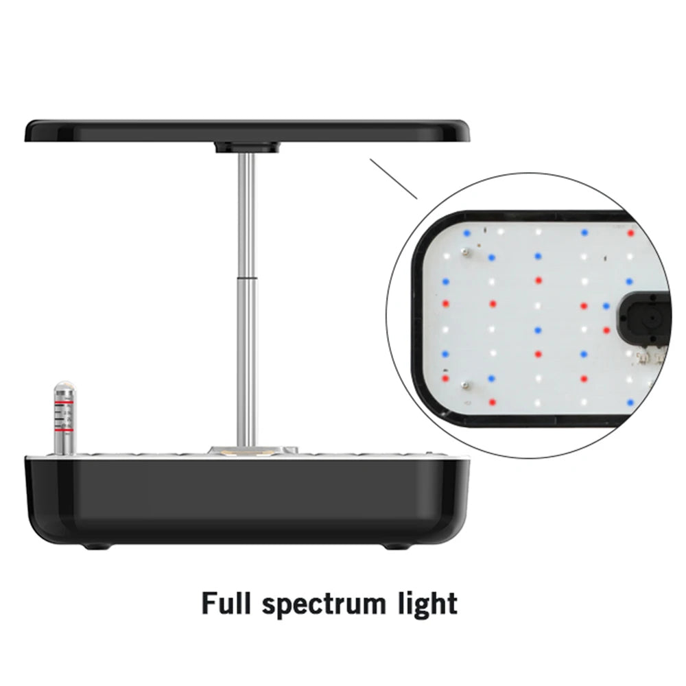 GrosVirdo Hydroponics Growing System 12-Pod Indoor Garden with 36W LED & 3.5L Tank