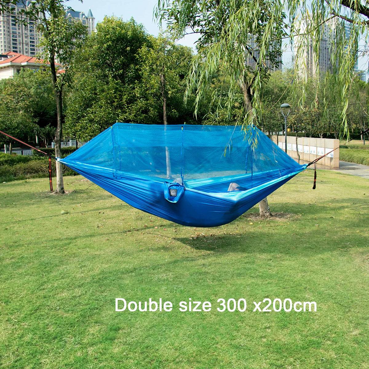 HamoxCix Camping Hammock with Mosquito Net 210T Parachute Nylon Lightweight 2-Person