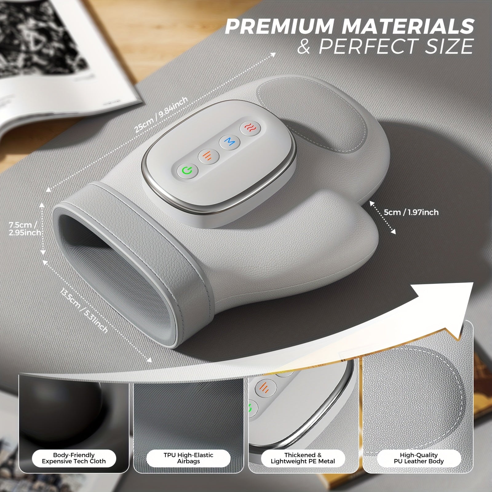 HanLisso Smart Hand Massager with Heat and Compression