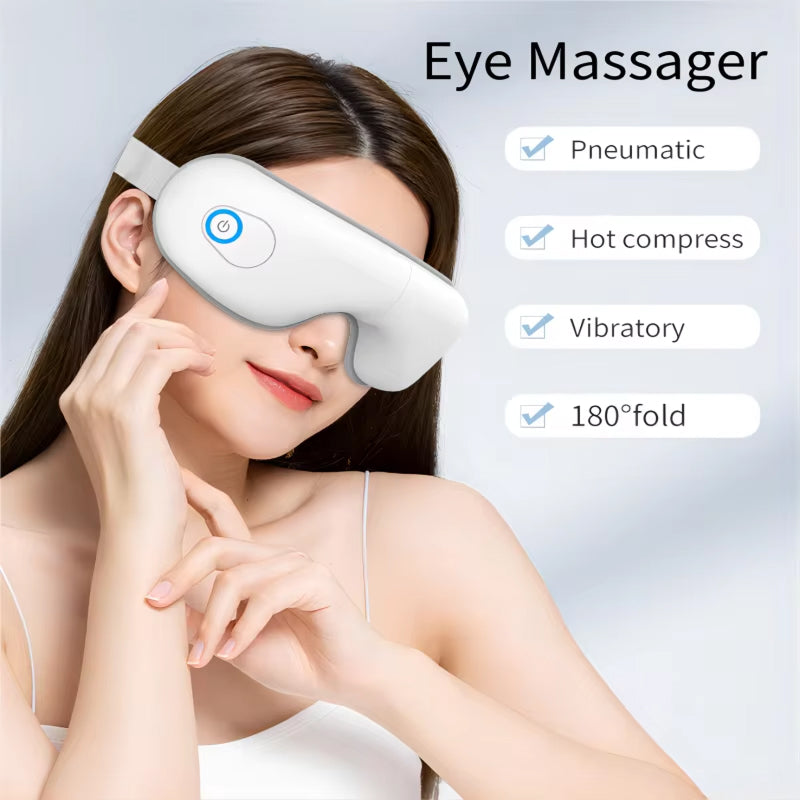 HeatLids 3-in-1 Smart Heated Eye Mask with 42°C Thermal Precision, Triple-Action Massage, and 5-Mode Bluetooth Therapy