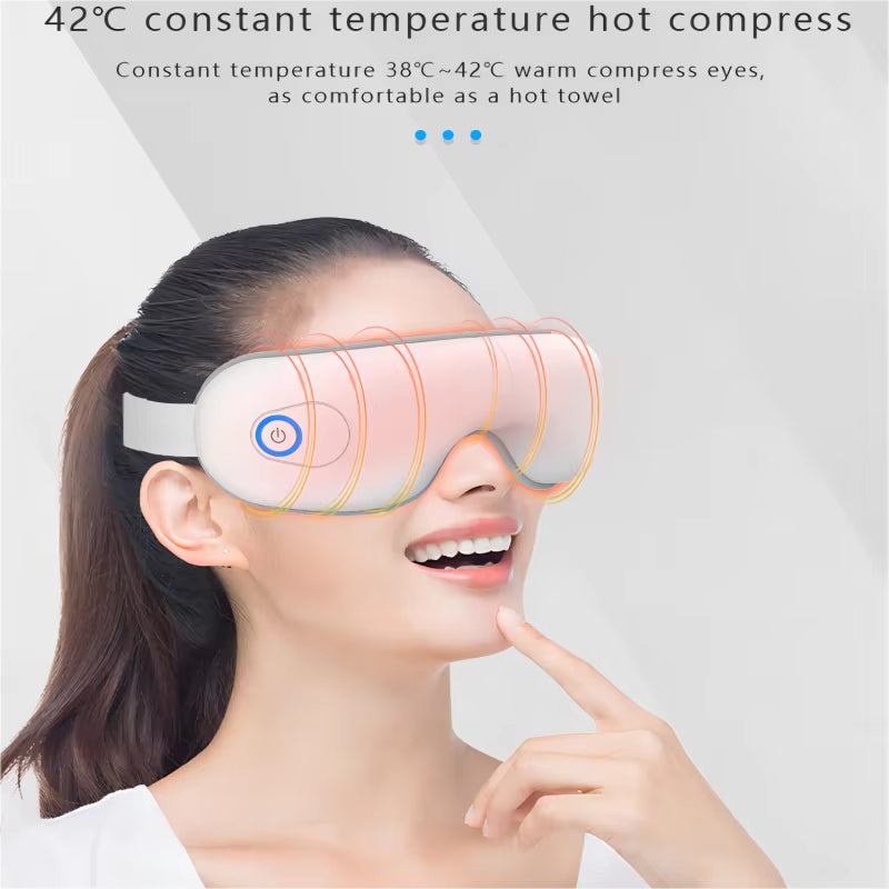 HeatLids 3-in-1 Smart Heated Eye Mask with 42°C Thermal Precision, Triple-Action Massage, and 5-Mode Bluetooth Therapy