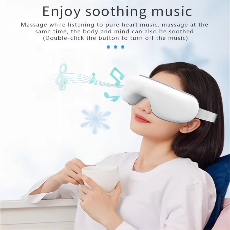 HeatLids 3-in-1 Smart Heated Eye Mask with 42°C Thermal Precision, Triple-Action Massage, and 5-Mode Bluetooth Therapy