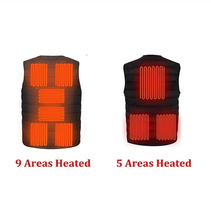 HeatPyra Heated Vest with Dual Zone Temperature Control