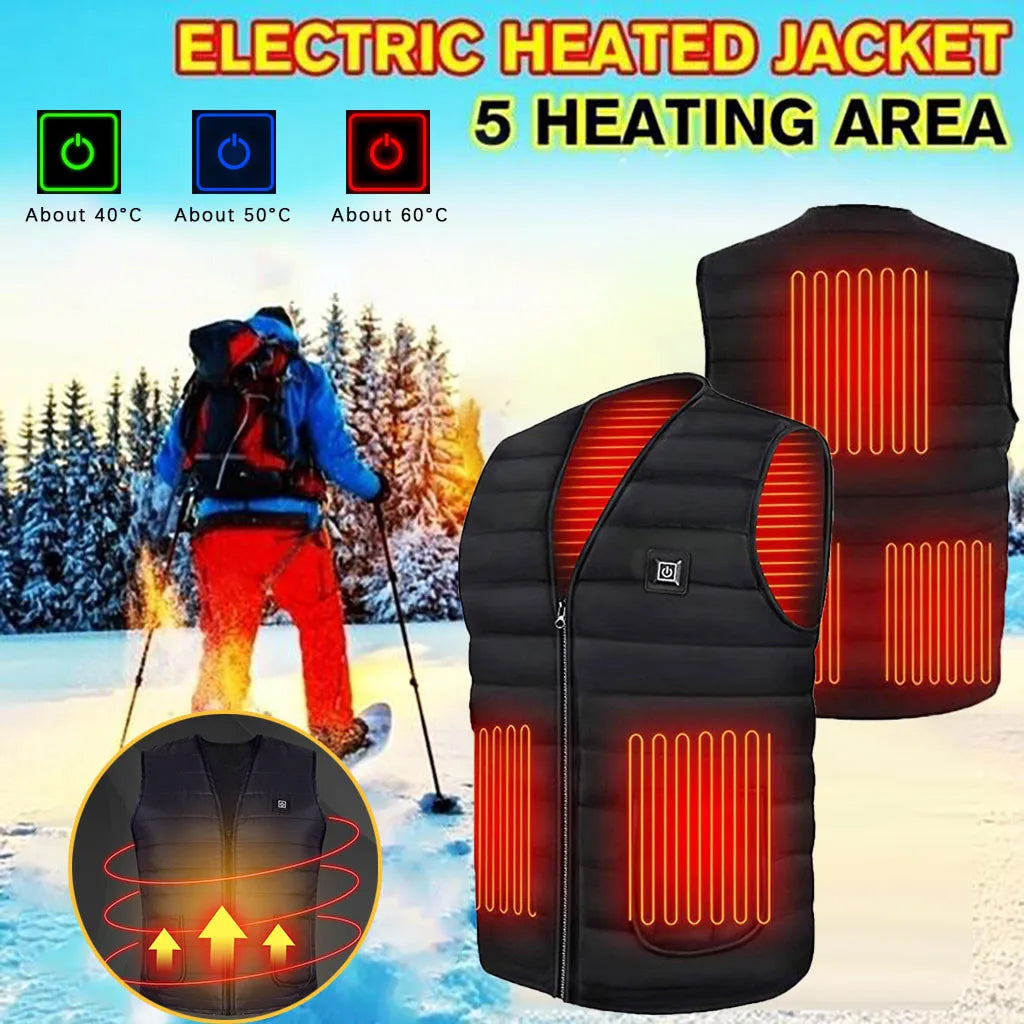 HeatPyra Heated Vest with Dual Zone Temperature Control