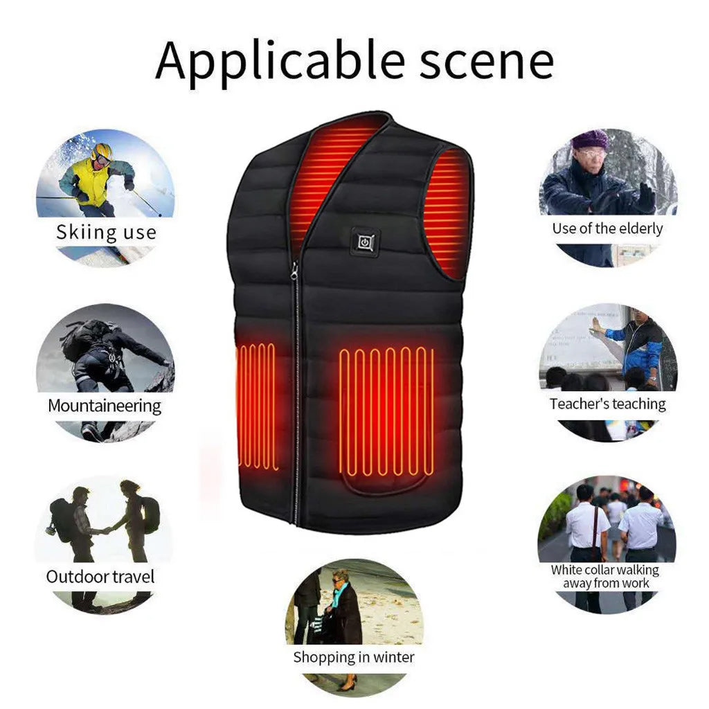 HeatPyra Heated Vest with Dual Zone Temperature Control