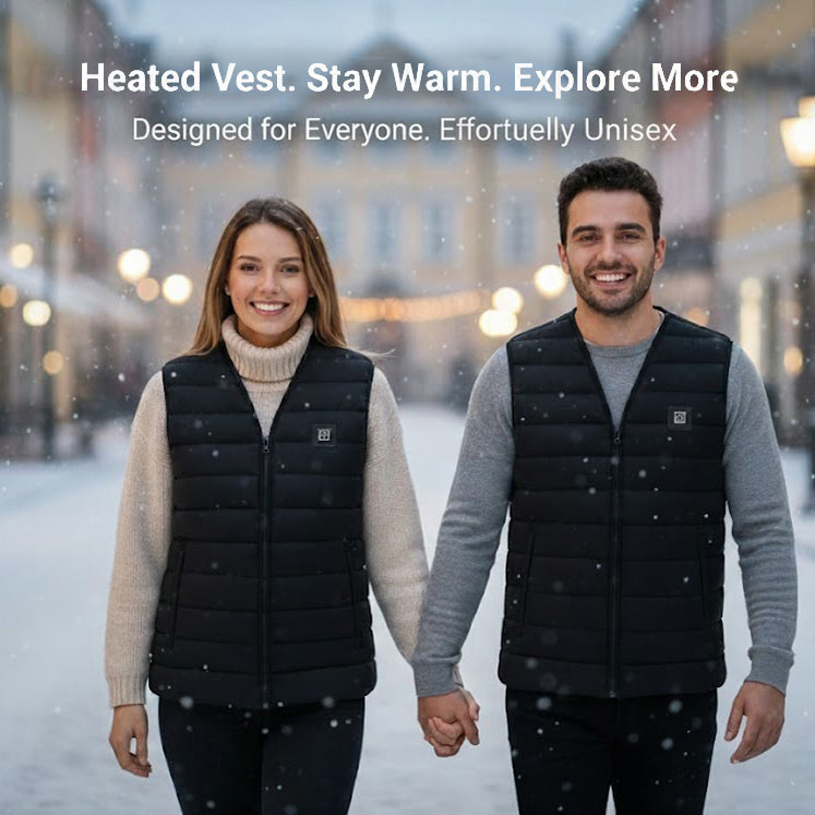 HeatPyra Heated Vest with Dual Zone Temperature Control