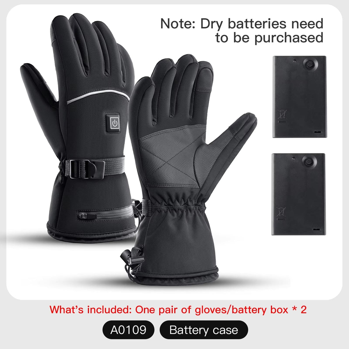 HeiGlaxi Heated Gloves - Full Hand Rechargeable Winter Warmth