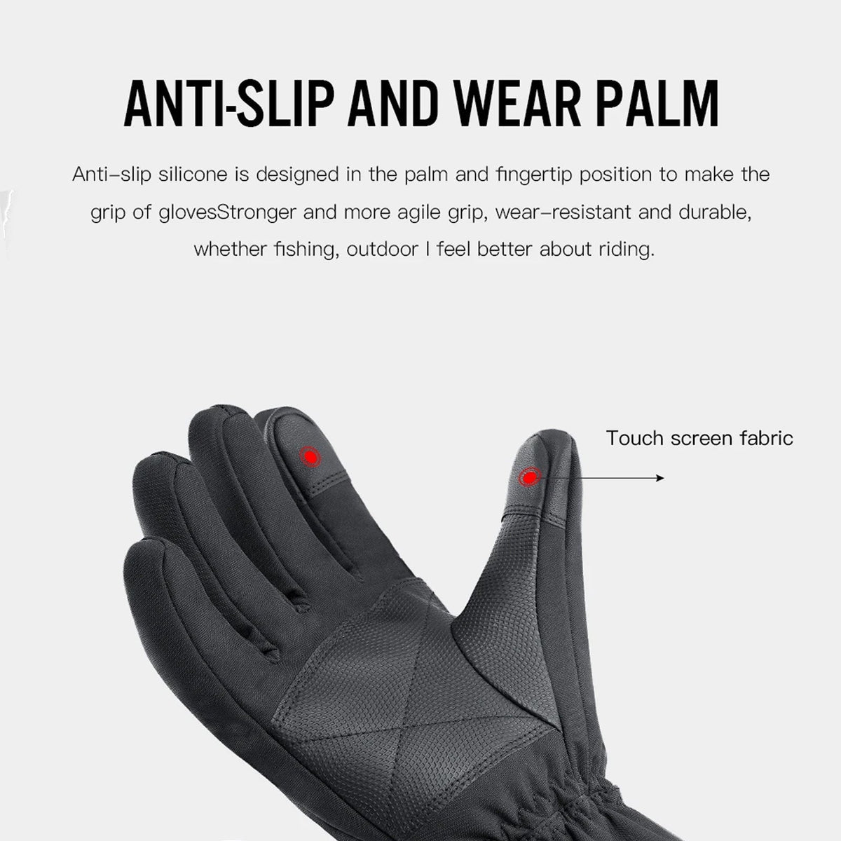 HeiGlaxi Heated Gloves - Full Hand Rechargeable Winter Warmth