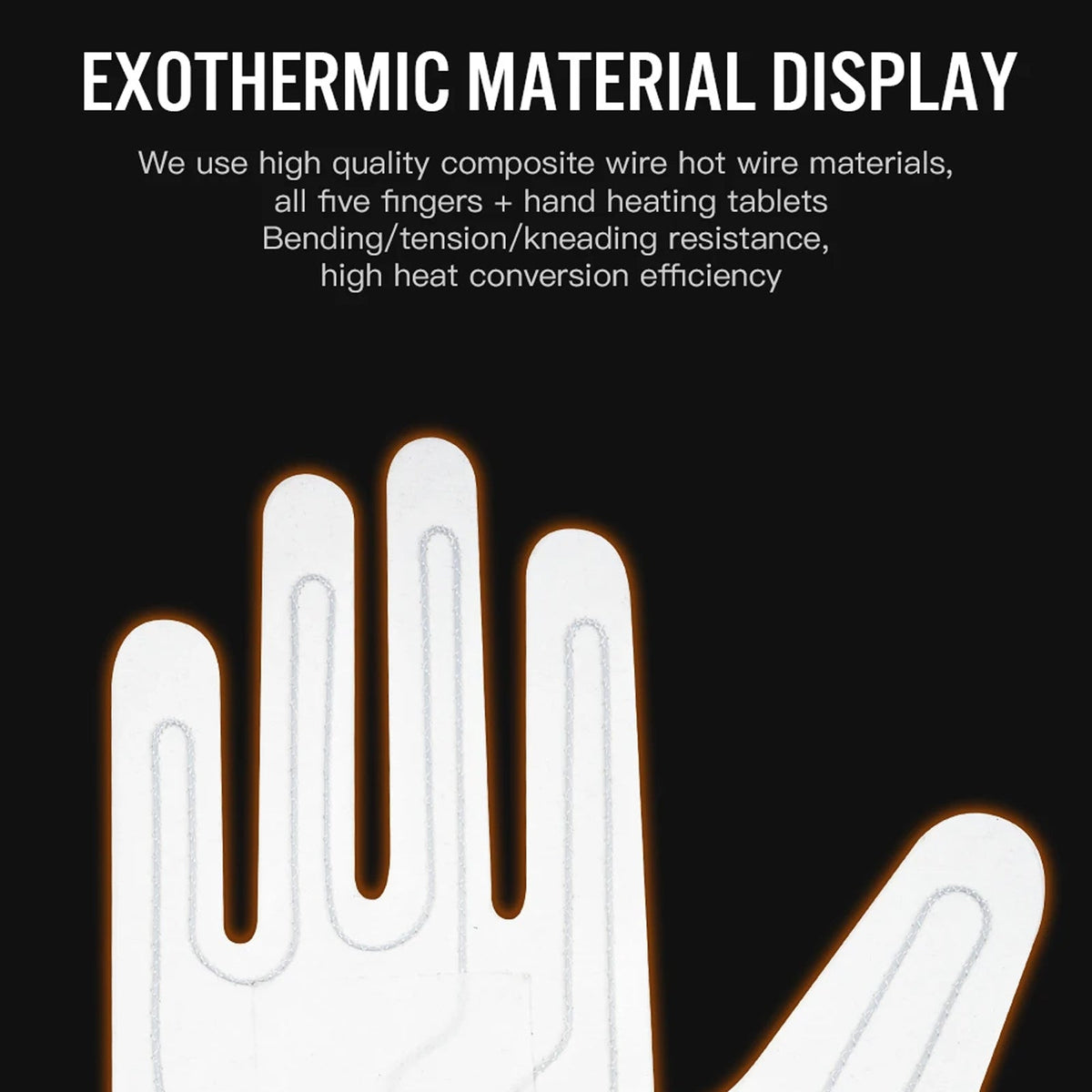 HeiGlaxi Heated Gloves - Full Hand Rechargeable Winter Warmth