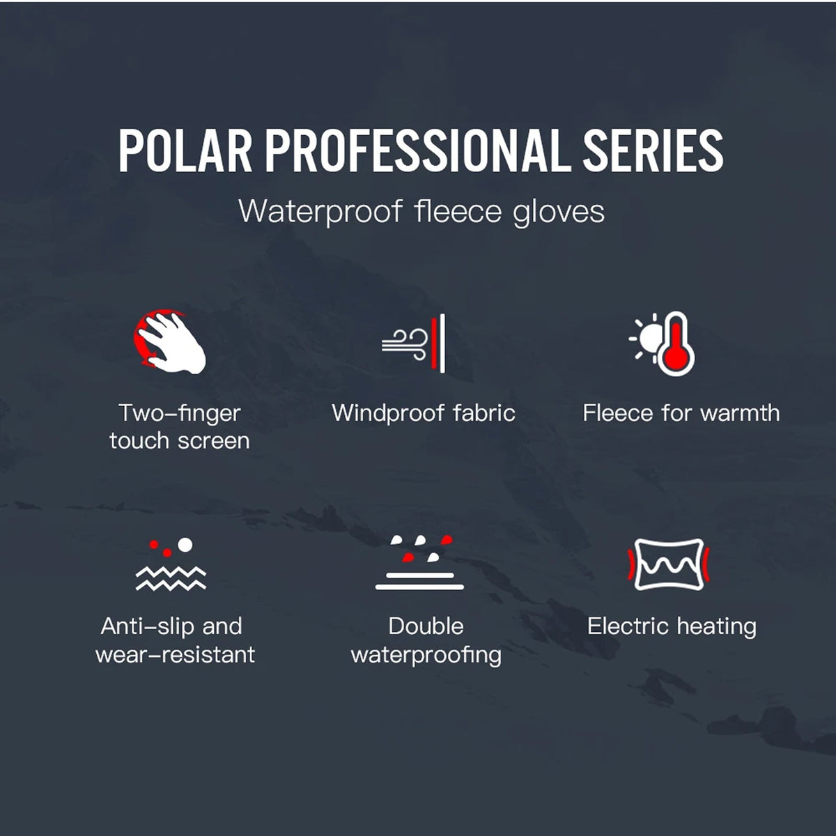 HeiGlaxi Heated Gloves - Full Hand Rechargeable Winter Warmth