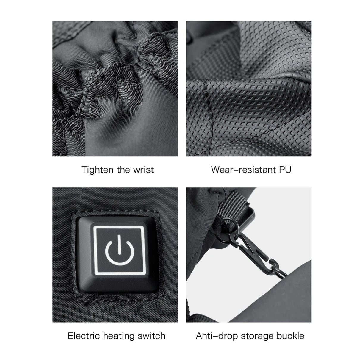 HeiGlaxi Heated Gloves - Full Hand Rechargeable Winter Warmth