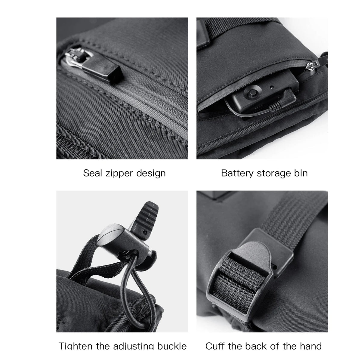 HeiGlaxi Heated Gloves - Full Hand Rechargeable Winter Warmth
