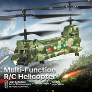 HeliZapix Kids' RC Helicopter with Intelligent Optical Flow Positioning, 1080P HD Aerial Camera, and One-Button Launch System