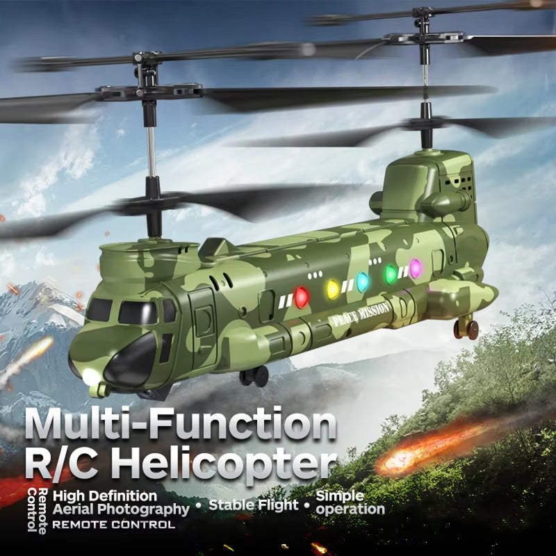 HeliZapix Kids' RC Helicopter with Intelligent Optical Flow Positioning, 1080P HD Aerial Camera, and One-Button Launch System