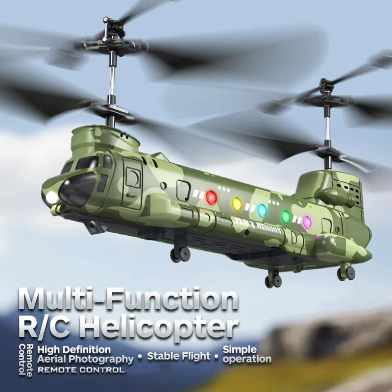 HeliZapix Kids' RC Helicopter with Intelligent Optical Flow Positioning, 1080P HD Aerial Camera, and One-Button Launch System