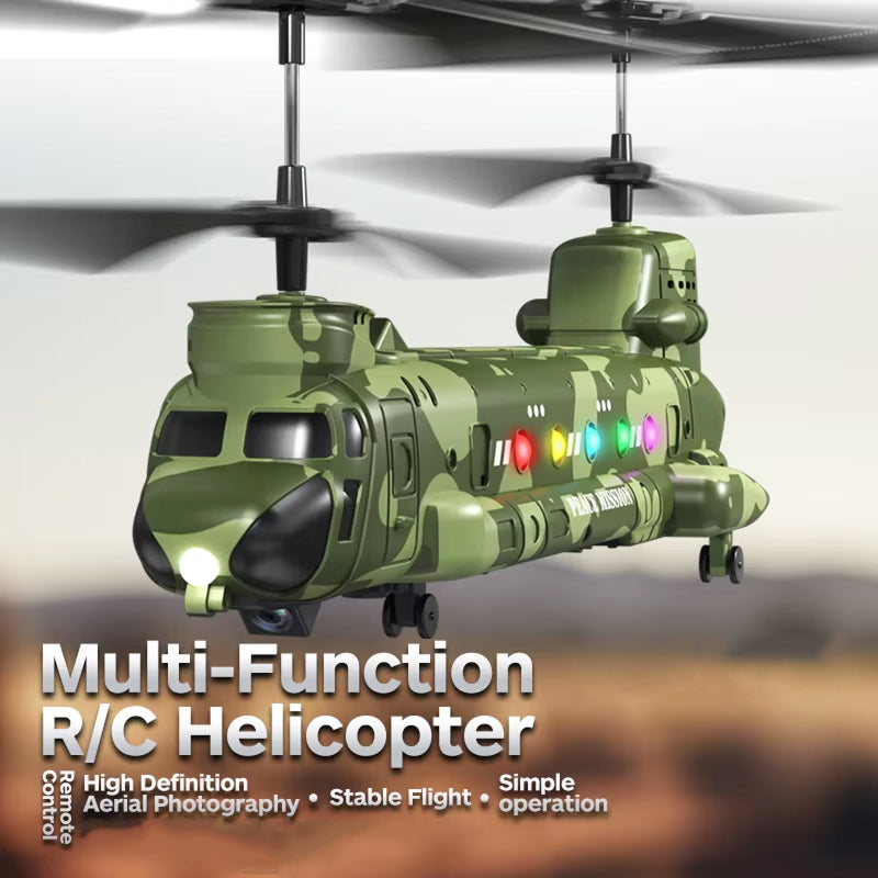 HeliZapix Kids' RC Helicopter with Intelligent Optical Flow Positioning, 1080P HD Aerial Camera, and One-Button Launch System