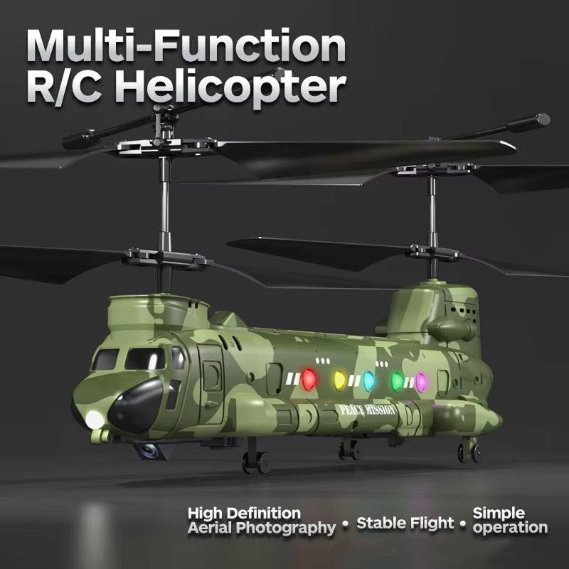 HeliZapix Kids' RC Helicopter with Intelligent Optical Flow Positioning, 1080P HD Aerial Camera, and One-Button Launch System