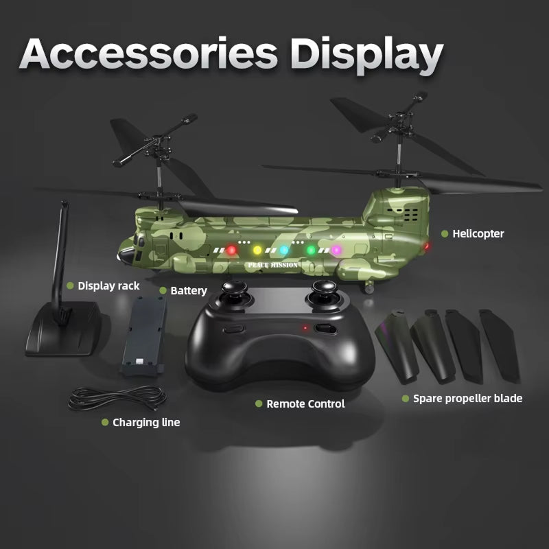 HeliZapix Kids' RC Helicopter with Intelligent Optical Flow Positioning, 1080P HD Aerial Camera, and One-Button Launch System