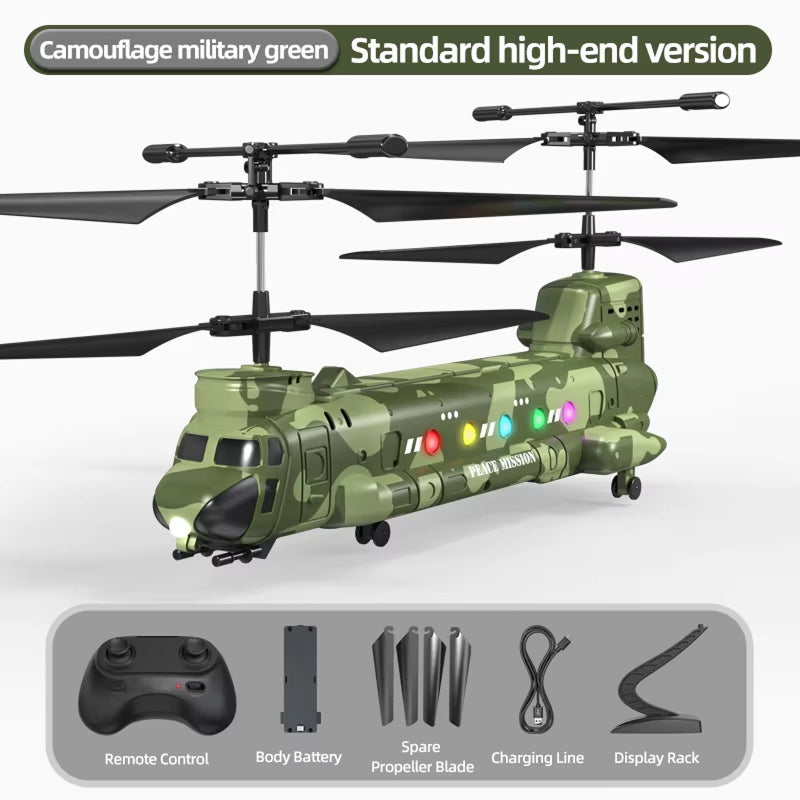 HeliZapix Kids' RC Helicopter with Intelligent Optical Flow Positioning, 1080P HD Aerial Camera, and One-Button Launch System