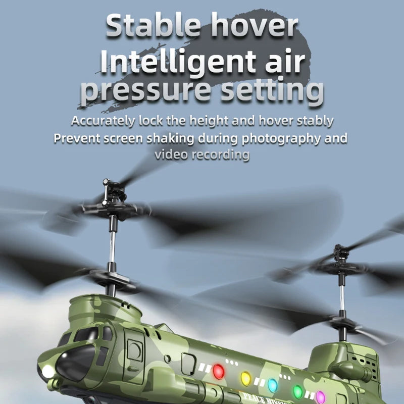 HeliZapix Kids' RC Helicopter with Intelligent Optical Flow Positioning, 1080P HD Aerial Camera, and One-Button Launch System
