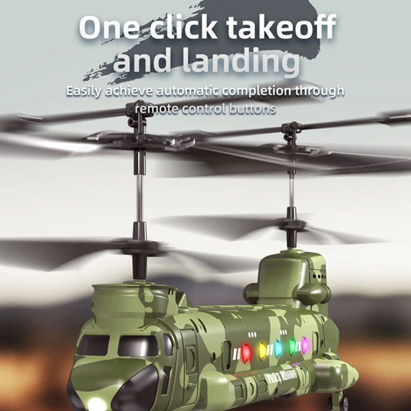 HeliZapix Kids' RC Helicopter with Intelligent Optical Flow Positioning, 1080P HD Aerial Camera, and One-Button Launch System