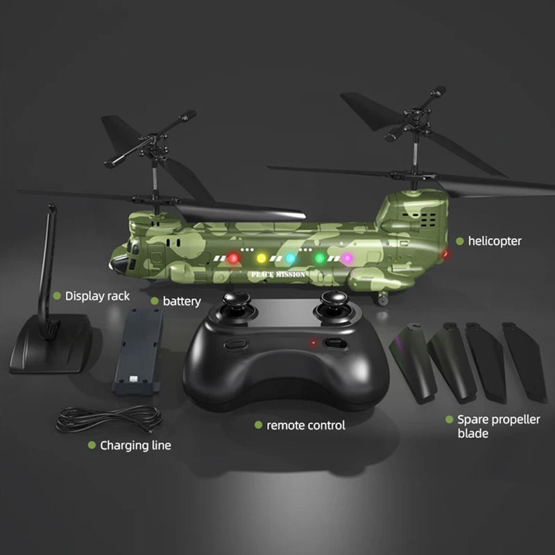 HeliZapix Kids' RC Helicopter with Intelligent Optical Flow Positioning, 1080P HD Aerial Camera, and One-Button Launch System