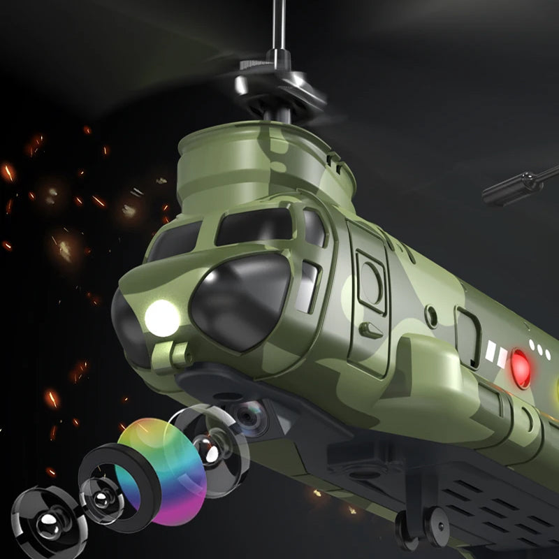 HeliZapix Kids' RC Helicopter with Intelligent Optical Flow Positioning, 1080P HD Aerial Camera, and One-Button Launch System