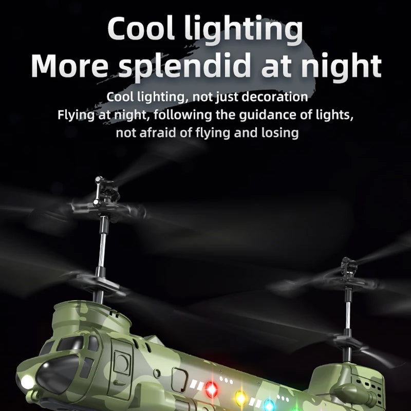 HeliZapix Kids' RC Helicopter with Intelligent Optical Flow Positioning, 1080P HD Aerial Camera, and One-Button Launch System