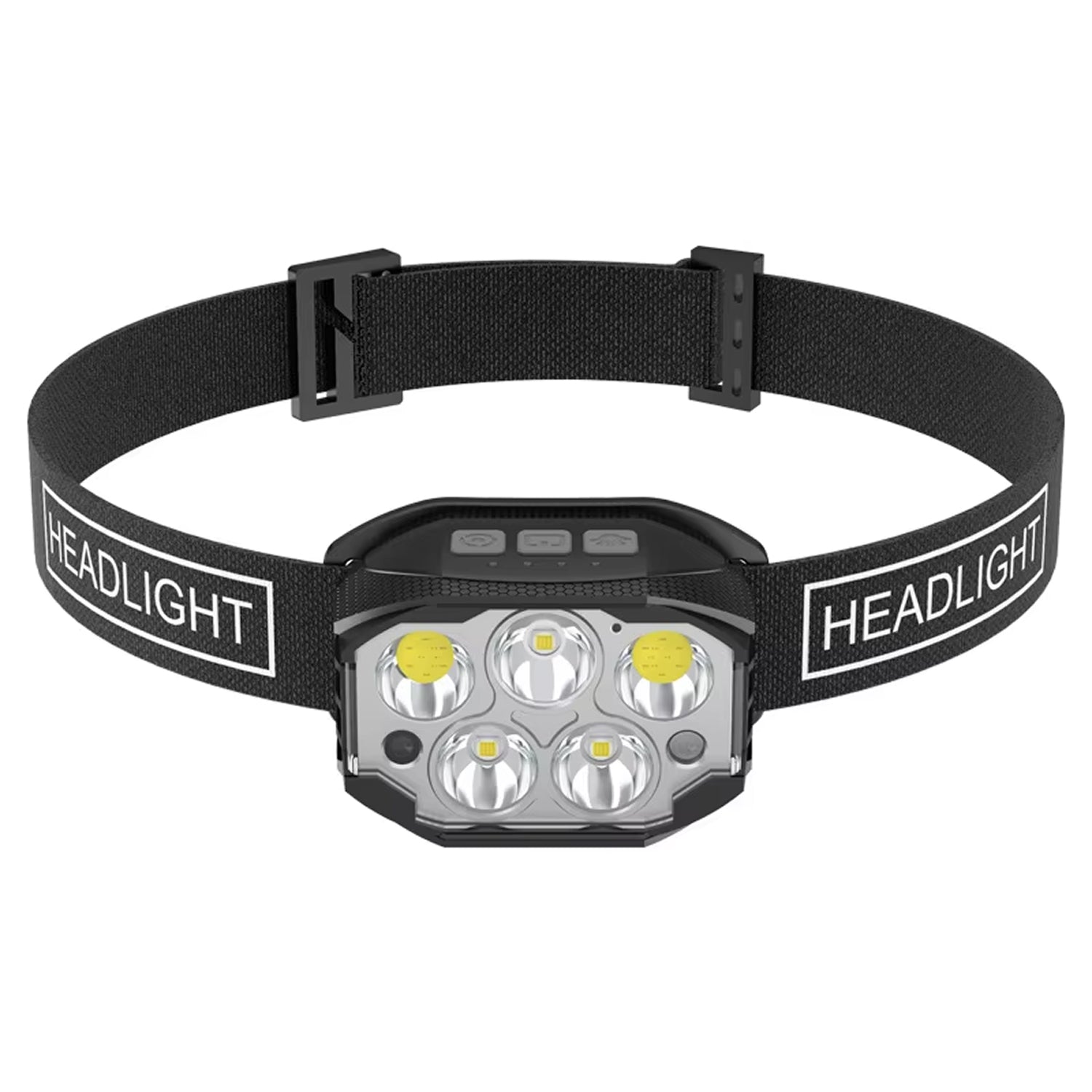 HiRechix Rechargeable Headlamp 1,200 Lumens 12 Modes Motion Sensor IP65 Waterproof