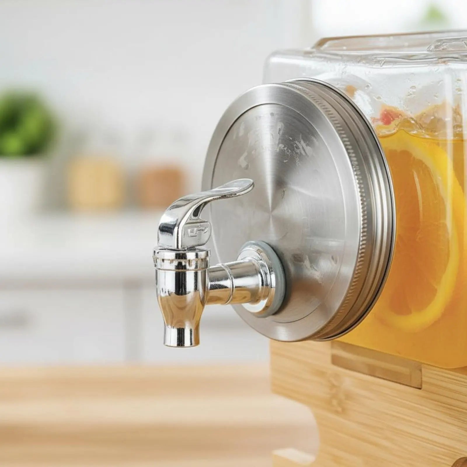 HionFrax 3L Glass Beverage Dispenser with Leak-Resistant Spigot
