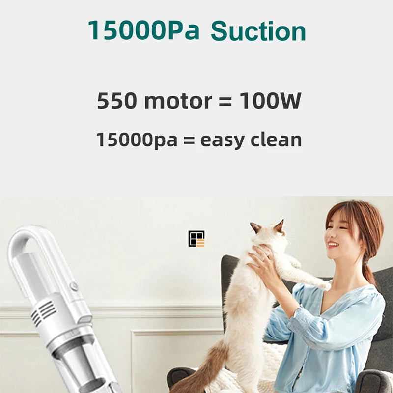 HomixVat 15000Pa Cordless Vacuum with 8-Layer Filtration